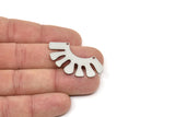 Steel Charm, Stainless Steel Ethnic Motif Charms With 2 Holes, Charm Pendants, Connectors, Findings (22x41.5x0.80mm) SMP2387