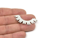 Steel Charm, Stainless Steel Ethnic Motif Charms With 9 Holes, Charm Pendants, Connectors, Findings (20x45x0.80mm) SMP2388
