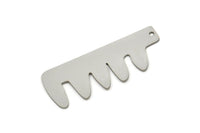 Steel Charm, Stainless Steel, Steel Pendants, Charm Pendants, Steel Charms With 1 Hole (40x16x0.80mm) SMP2390