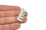 Steel Charm, Stainless Steel, Steel Pendants, Charm Pendants, Steel Charms With 1 Hole (40x16x0.80mm) SMP2390