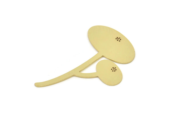 Pirinç Mantar Boşluğu, Ham Pirinç Mantar Boşluğu, Tılsımlar, Kolye Uçları, Bulgular (43x27x0,60 mm) SMP2392