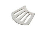 Steel Irregular Blank, Stainless Steel Irregular Shaped Blanks, Findings (25x27x0.80mm) SMP2393