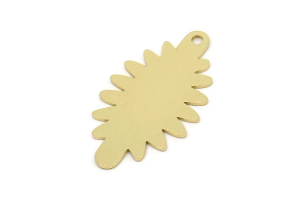 Brass Cloud Charm, Raw Brass Cloud Shaped Charms With 1 Loop, Earring Charms, Findings (25x14x0.60mm) SMP2460