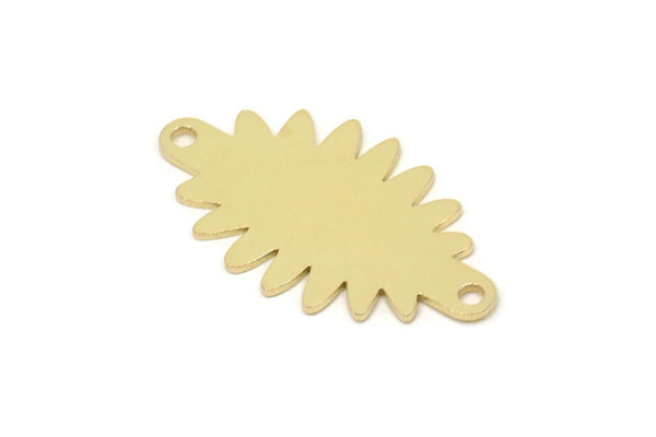 Brass Cloud Charm, Raw Brass Cloud Shaped Charms With 2 Loops, Earring Charms, Findings (25x14x0.60mm) SMP2461