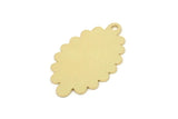 Brass Cloud Charm, Raw Brass Cloud Shaped Charms With 1 Loop, Earring Charms, Findings (25x15x0.60mm) SMP2462