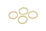 14mm Circle Connectors - 50 Raw Brass Circle Connectors (14x1x1mm) Bs 1099