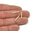 Pirinç Çubuk, 2 Delikli Ham Pirinç Küçük Çubuk Tılsımı, Bağlantı Parçaları (20x2x1mm) A0568
