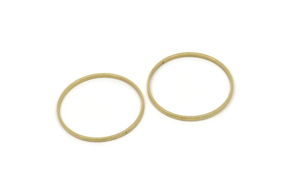 Brass Circle Connectors, Raw Brass Circle Connectors, Findings (26x1.5x0.8mm) A5477