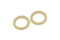 Brass Circle Connectors, Raw Brass Circle Connectors, Findings (13x1.5mm) A5574