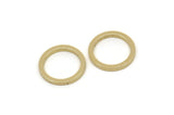 Brass Circle Connectors, Raw Brass Circle Connectors, Findings (13x1.5mm) A5574