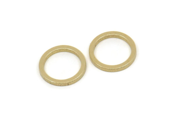 Brass Circle Connectors, Raw Brass Circle Connectors, Findings (13x1.5mm) A5574