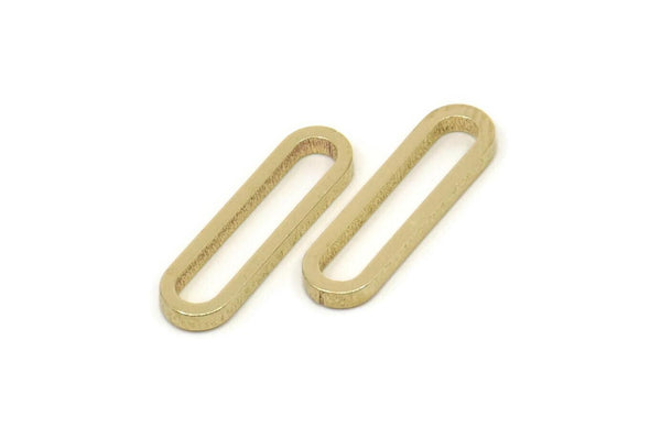 Pirinç Oval Konnektör, Ham Pirinç Oval Konnektörler, Tılsımlar, Bulgular (17x5x1,5 mm) A5509