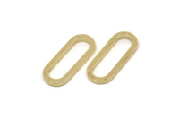 Pirinç Oval Konnektör, Ham Pirinç Oval Konnektörler, Tılsımlar, Bulgular (19x8x1,5 mm) A5541