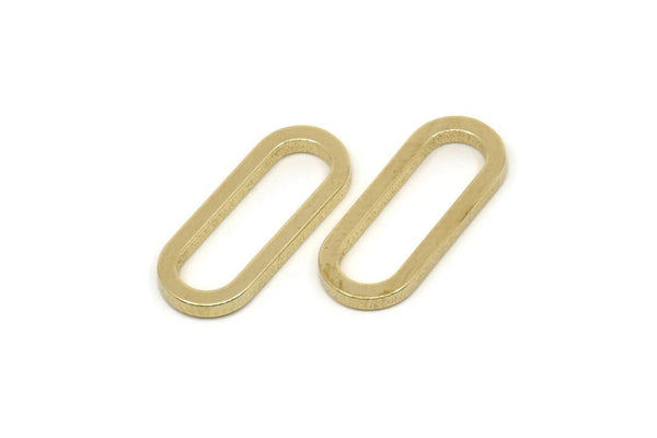 Pirinç Oval Konnektör, Ham Pirinç Oval Konnektörler, Tılsımlar, Bulgular (19x8x1,5 mm) A5541