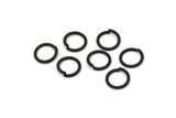 10mm Jump Ring, 24 Oxidized Black Brass Jump Rings (10x1.2mm) A0371 S096