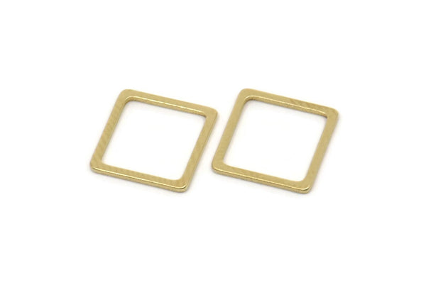 Pirinç Kare Charm, Ham Pirinç Kare Bağlantı Parçaları, Bağlantı Parçaları (10x0,80 mm) A5333