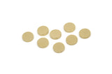 Brass Round Blank, Raw Brass Round Shaped Blanks, Brass Findings, Stamping Blanks (7x1.5mm) A5512