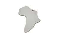 Steel Africa Charm, Stainless Steel African Continent Pendants With 1 Hole, Findings (25x24x0.80mm) SMP2427
