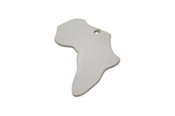 Steel Africa Charm, Stainless Steel African Continent Pendants With 1 Hole, Findings (25x24x0.80mm) SMP2427
