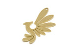 Brass Bird Charm, Raw Brass Phoenix Charms With 1 Hole, Findings (30x16x0.80mm) SMP2445