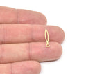 Brass Fish Charm, Raw Brass Fish Charms, Findings (20/25/30/40x0.60mm) SMP2494