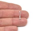 Steel Fish Charm, Stainless Steel Fish Charms, Findings (20/25/30/40x0.80mm) SMP2494