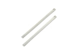 Silver Tiny Bar, 12 Silver Tone Bar Charms With 1 Hole (40x2x0.80mm) A0862