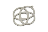 Steel Charm, Stainless Steel Motif Charms With 1 Loop, Earring Charms, Pendant Charms, Drop Findings (30x27x0.80mm) SMP2524
