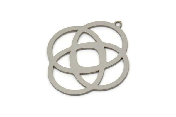 Steel Charm, Stainless Steel Motif Charms With 1 Loop, Earring Charms, Pendant Charms, Drop Findings (30x27x0.80mm) SMP2524