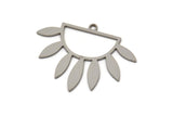 Steel Flower Charm, Stainless Steel Flower Charms With 1 Loop, Earring Charm, Findings (22x30x0.80mm) SMP2536