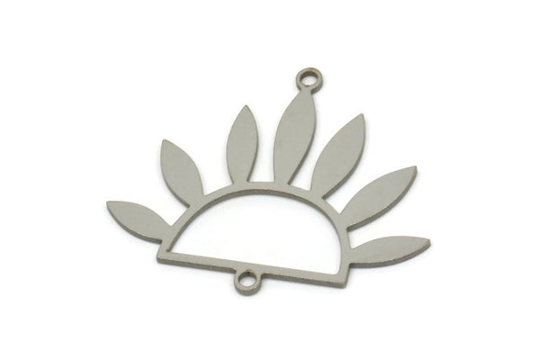Çelik Çiçek Tılsımı, 2 Halkalı Paslanmaz Çelik Çiçek Tılsımları, Küpe Tılsımı, Bağlantı Parçaları, Bulgular (25x30x0,80 mm) SMP2538
