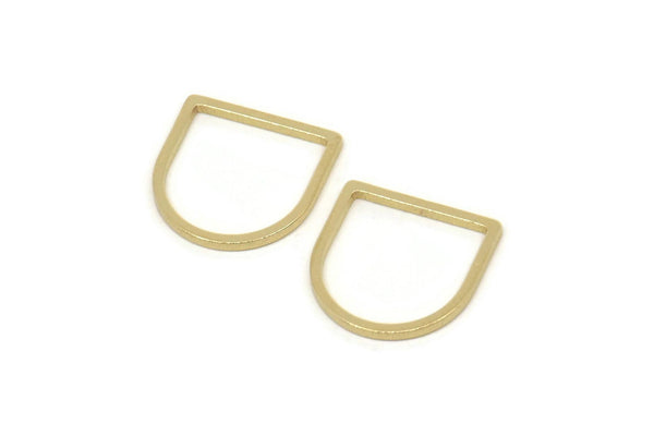 D Şekilli Yüzükler, Ham Pirinç D Şekilli Tılsımlar, Bağlantı Parçaları, Geometrik Bulgular (13x13x1mm) A5917