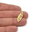 Brass Marquise Charm, Raw Brass Oval Shaped Charms With 1 Loop, Findings (30/40x0.60mm) SMP2451