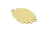 Brass Cloud Charm, Raw Brass Cloud Shaped Charms With 2 Loops, Earring Charms, Findings (25x15x0.60mm) SMP2463