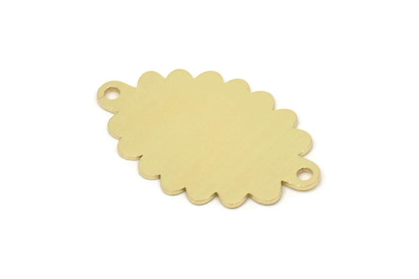 Brass Cloud Charm, Raw Brass Cloud Shaped Charms With 2 Loops, Earring Charms, Findings (25x15x0.60mm) SMP2463