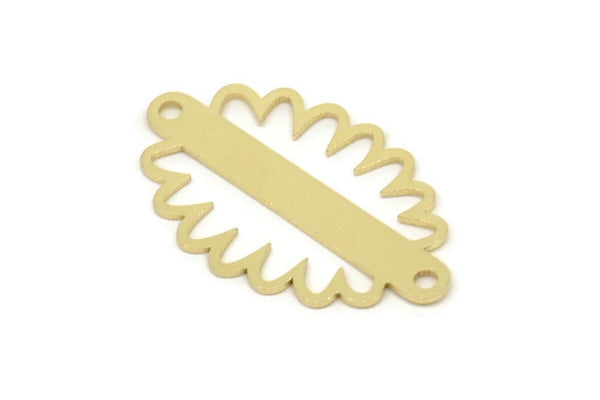 Brass Cloud Charm, Raw Brass Cloud Shaped Charms With 2 Loops, Earring Charms, Findings (25x15x0.60mm) SMP2465