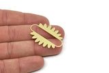 Brass Cloud Charm, Raw Brass Cloud Shaped Charms, Earring Charms, Blank Findings (40x28x0.60mm) SMP2467
