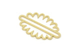 Brass Cloud Charm, Raw Brass Cloud Shaped Charms, Earring Charms, Blank Findings (25x15x0.60mm) SMP2469