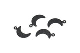 Siyah Ay Tılsımı, 50 Oksitlenmiş Siyah Pirinç Ay Tılsımı, bulgular (14x6mm) Brs 785 A0303