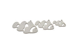 Steel Fish Charm, Stainless Steel Fish Charms With 1 Loop, Clown Fish Findings, Tropical Fish Charm  (13/19/24x0.80mm) SMP2495