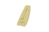 Brass Face Charm, Raw Brass Irregular Shaped Face Charm With 1 Hole, Face Shaped Jewelry, Findings (30x10x0.80mm) SMP2605