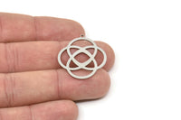Steel Charm, Stainless Steel Motif Charms With 1 Loop, Earring Charms, Pendant Charms, Drop Findings (30x27x0.80mm) SMP2524