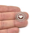 Steel Heart Charm, Stainless Steel Heart Charms With 1 Loop, Earring Charms, Sunlight Jewelry, Findings (28x27x0.80mm) SMP2534