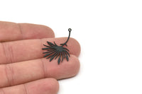 Siyah Karahindiba Tılsımı, 1 Döngülü 8 Oksitlenmiş Siyah Taraxacum Tılsımı, Bulgular (36x24x0,60 mm) SMP0034 A5554