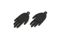 Siyah El Tılsımı, 1 Halkalı 4 Oksitlenmiş Siyah El Tılsımı, Bulgular (19x9x1,2 mm) N1232