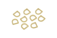 D Şekilli Yüzükler, Ham Pirinç D Şekilli Tılsımlar, Bağlantı Parçaları, Geometrik Bulgular (7x7x1mm) A5882