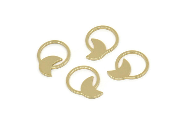 Brass Round Blank, Raw Brass Tiny Crescent Moon Shaped Blanks, Geometric Findings (13x10x0.80mm) SMP2542