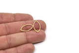 Pirinç Markiz Yüzük, Ham Pirinç Markiz Takılar, Bağlantı Elemanları, Bulgular (20,5x10x1 mm) A5765