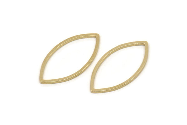 Pirinç Markiz Yüzük, Ham Pirinç Markiz Takılar, Bağlantı Elemanları, Bulgular (23x12x1mm) A5730