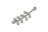 Steel Branch Charm, Stainless Steel Branch Charms With 1 Loop, Leaf Charms, Charm Pendants (24x8.5x0.80mm) SMP2553